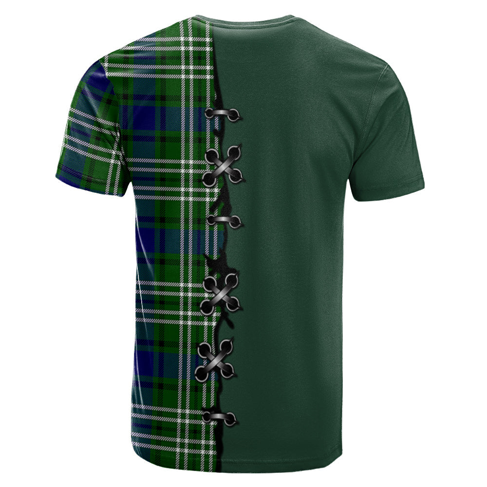 Blackadder Tartan T-shirt - Lion Rampant And Celtic Thistle Style