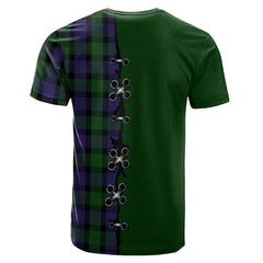 Blair Tartan T-shirt - Lion Rampant And Celtic Thistle Style
