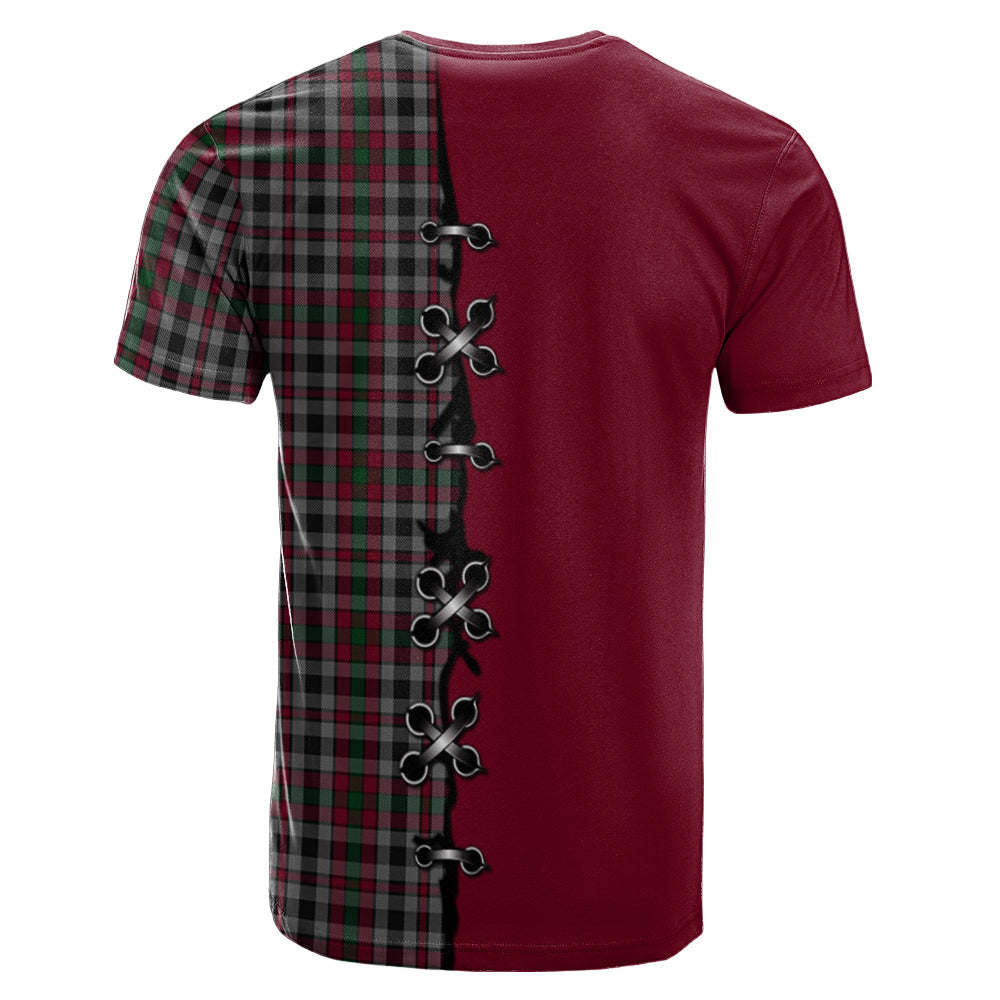 Borthwick Tartan T-shirt - Lion Rampant And Celtic Thistle Style