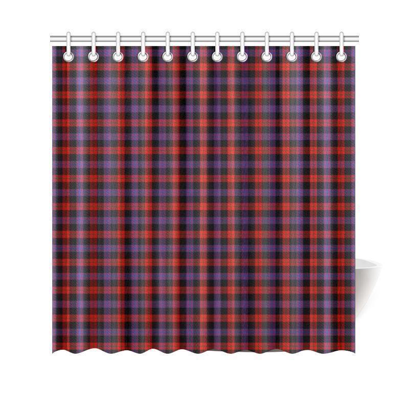 Brown Modern Tartan Shower Curtain