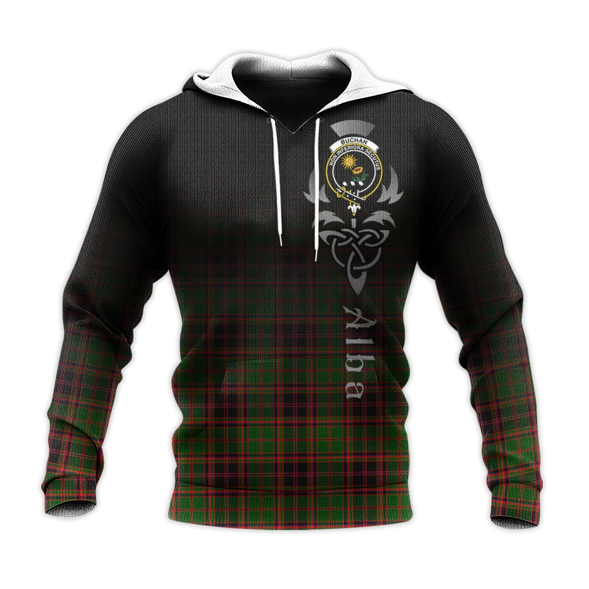 Buchan Modern Tartan Hoodie - Alba Celtic Style