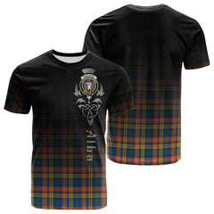 Buchanan Ancient Tartan Crest T-shirt - Alba Celtic Style