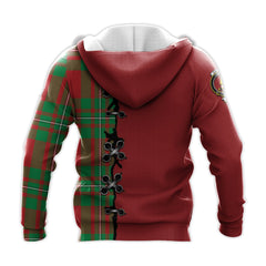 Callander Modern Tartan Hoodie - Lion Rampant And Celtic Thistle Style