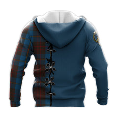 Cameron Hunting Tartan Hoodie - Lion Rampant And Celtic Thistle Style