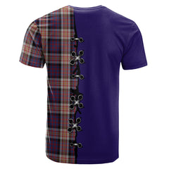 Carnegie Tartan T-shirt - Lion Rampant And Celtic Thistle Style