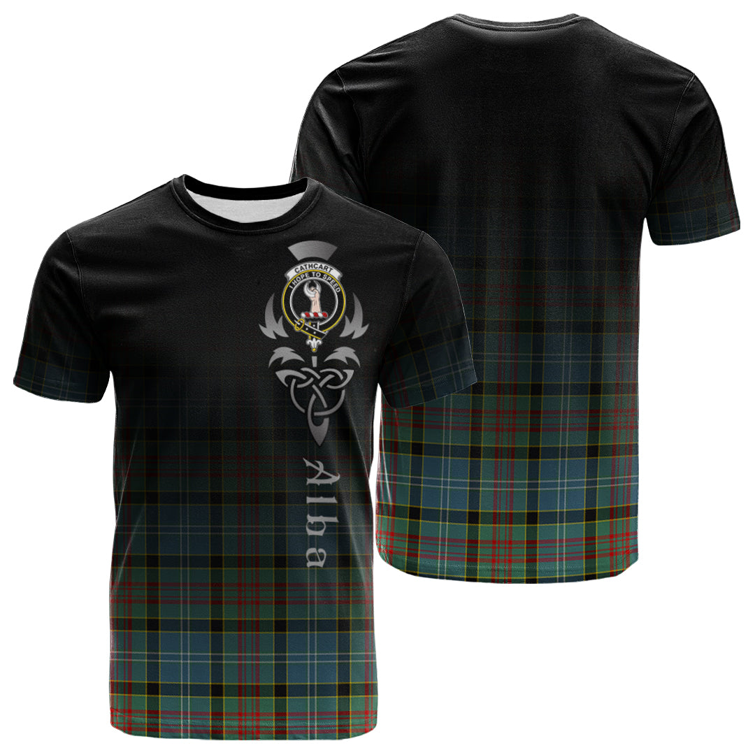 Cathcart Tartan Crest T-shirt - Alba Celtic Style