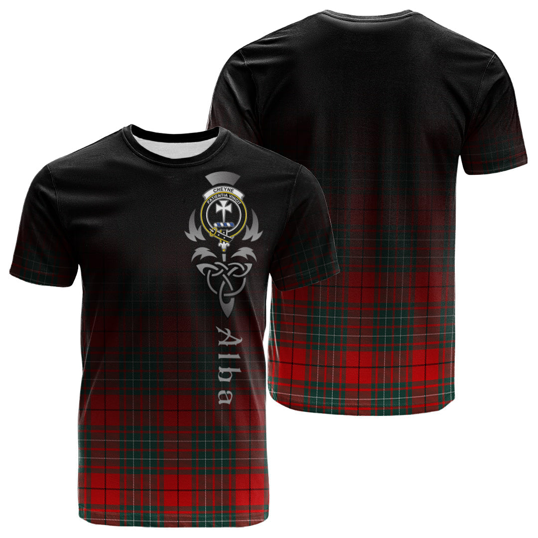 Cheyne Tartan Crest T-shirt - Alba Celtic Style