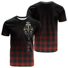 Chisholm Ancient Tartan Crest T-shirt - Alba Celtic Style