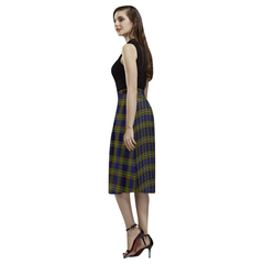 Clelland Modern Tartan Aoede Crepe Skirt