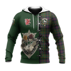 Cochrane Tartan Hoodie - Lion Rampant And Celtic Thistle Style