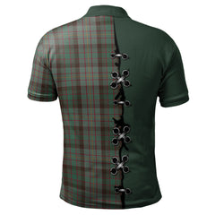 Cochrane Hunting Tartan Polo Shirt - Lion Rampant And Celtic Thistle Style