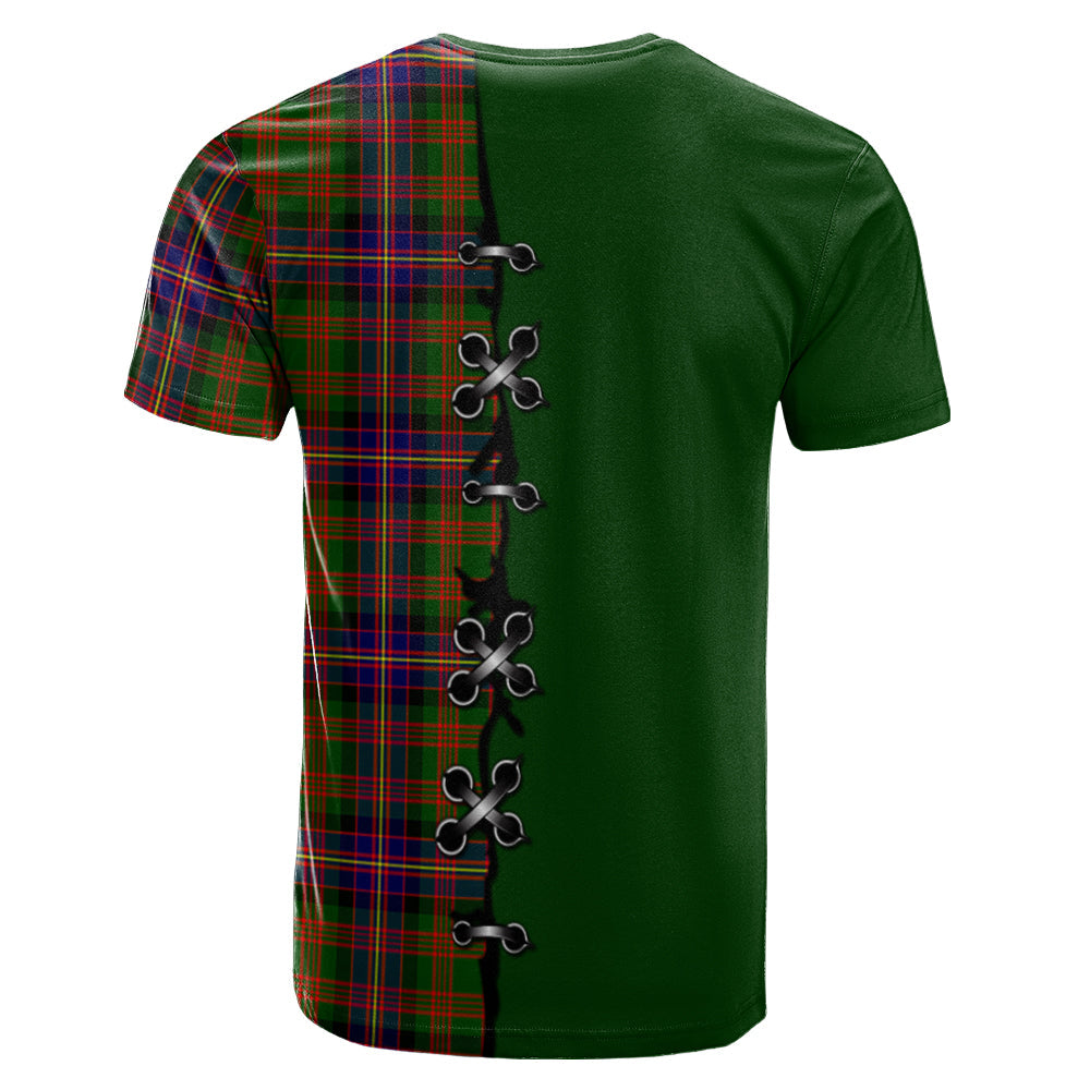 Cochrane Modern Tartan T-shirt - Lion Rampant And Celtic Thistle Style