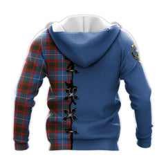 Congilton Tartan Hoodie - Lion Rampant And Celtic Thistle Style