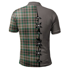 Craig Ancient Tartan Polo Shirt - Lion Rampant And Celtic Thistle Style