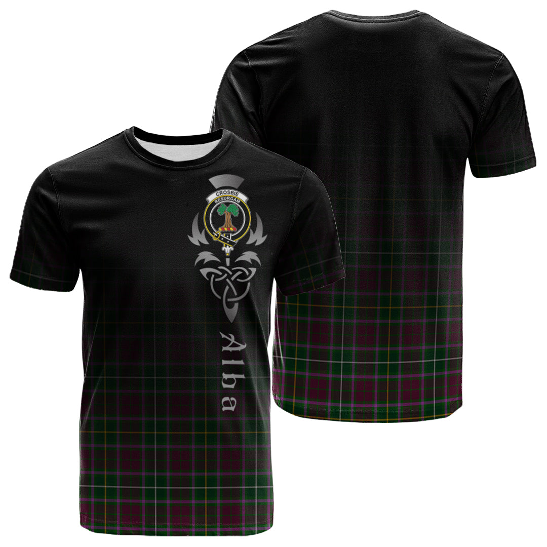 Crichton Tartan Crest T-shirt - Alba Celtic Style