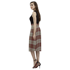 Cunningham Burgundy Dancers Tartan Aoede Crepe Skirt