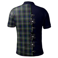 Davidson of Tulloch Dress Tartan Polo Shirt - Lion Rampant And Celtic Thistle Style