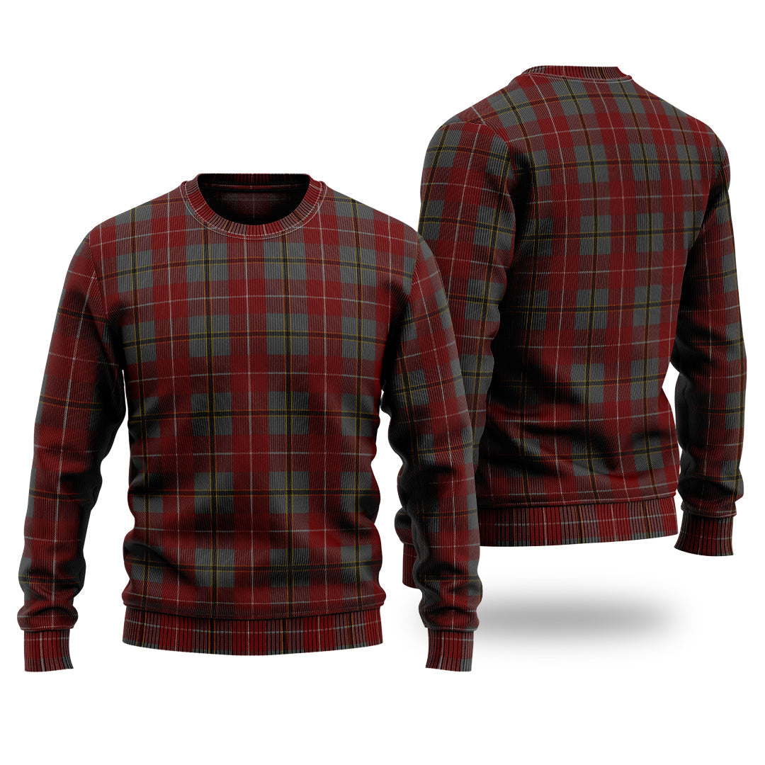 Douglas Ancient Red Tartan Sweater