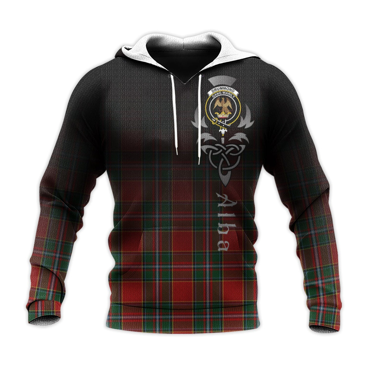 Drummond Ancient Tartan Hoodie - Alba Celtic Style