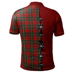Drummond Ancient Tartan Polo Shirt - Lion Rampant And Celtic Thistle Style