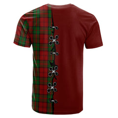 Dunbar Tartan T-shirt - Lion Rampant And Celtic Thistle Style