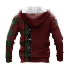 Dunbar Tartan Hoodie - Lion Rampant And Celtic Thistle Style