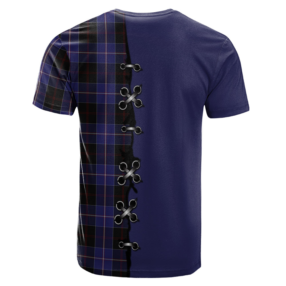 Dunlop Tartan T-shirt - Lion Rampant And Celtic Thistle Style