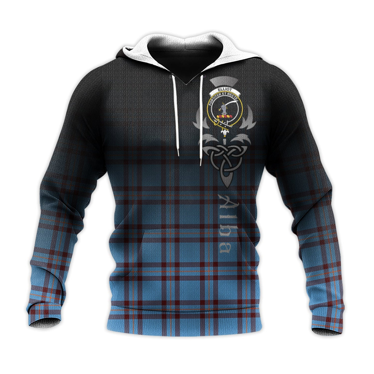 Elliot Ancient Tartan Hoodie - Alba Celtic Style