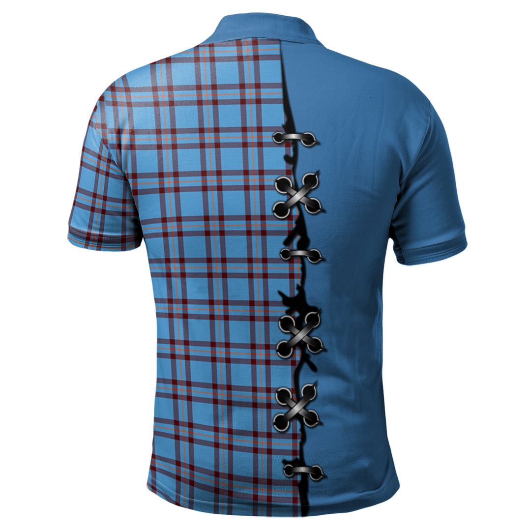 Elliot Ancient Tartan Polo Shirt - Lion Rampant And Celtic Thistle Style