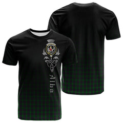 Elphinstone Tartan Crest T-shirt - Alba Celtic Style