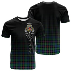 Farquharson Ancient Tartan Crest T-shirt - Alba Celtic Style