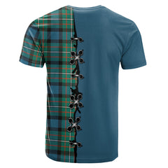 Ferguson Ancient Tartan T-shirt - Lion Rampant And Celtic Thistle Style