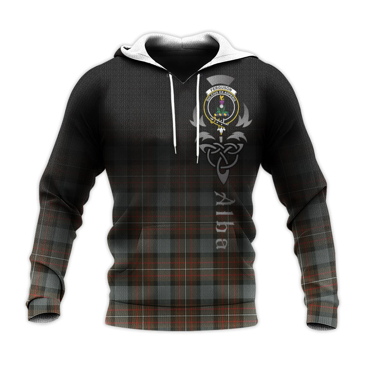 Ferguson Weathered Tartan Hoodie - Alba Celtic Style