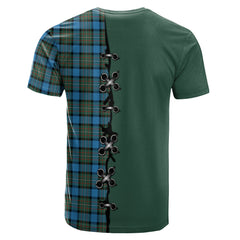 Fergusson Ancient Tartan T-shirt - Lion Rampant And Celtic Thistle Style
