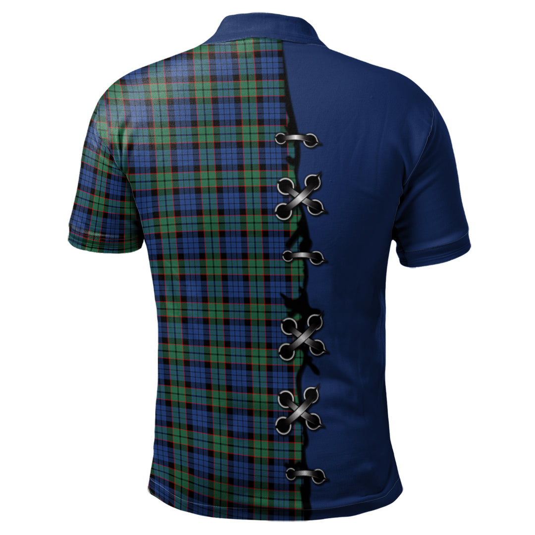 Fletcher Ancient Tartan Polo Shirt - Lion Rampant And Celtic Thistle Style