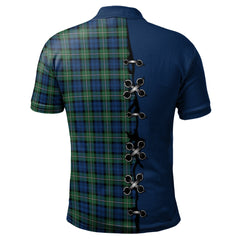 Forbes Ancient Tartan Polo Shirt - Lion Rampant And Celtic Thistle Style