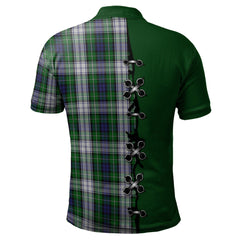 Forbes Dress Tartan Polo Shirt - Lion Rampant And Celtic Thistle Style