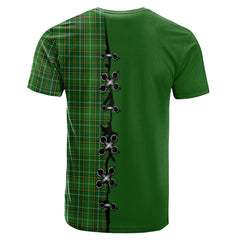 Forrester or Foster Hunting Tartan T-shirt - Lion Rampant And Celtic Thistle Style