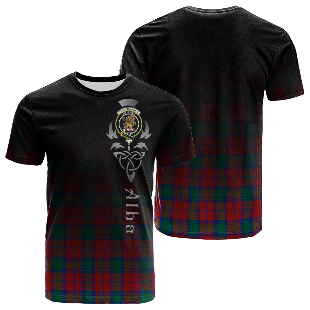 Fotheringham Modern Tartan Crest T-shirt - Alba Celtic Style
