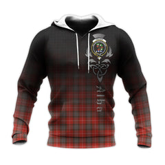 Fraser Weathered Tartan Hoodie - Alba Celtic Style