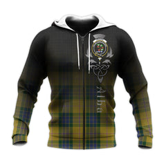 Fraser Yellow Tartan Hoodie - Alba Celtic Style