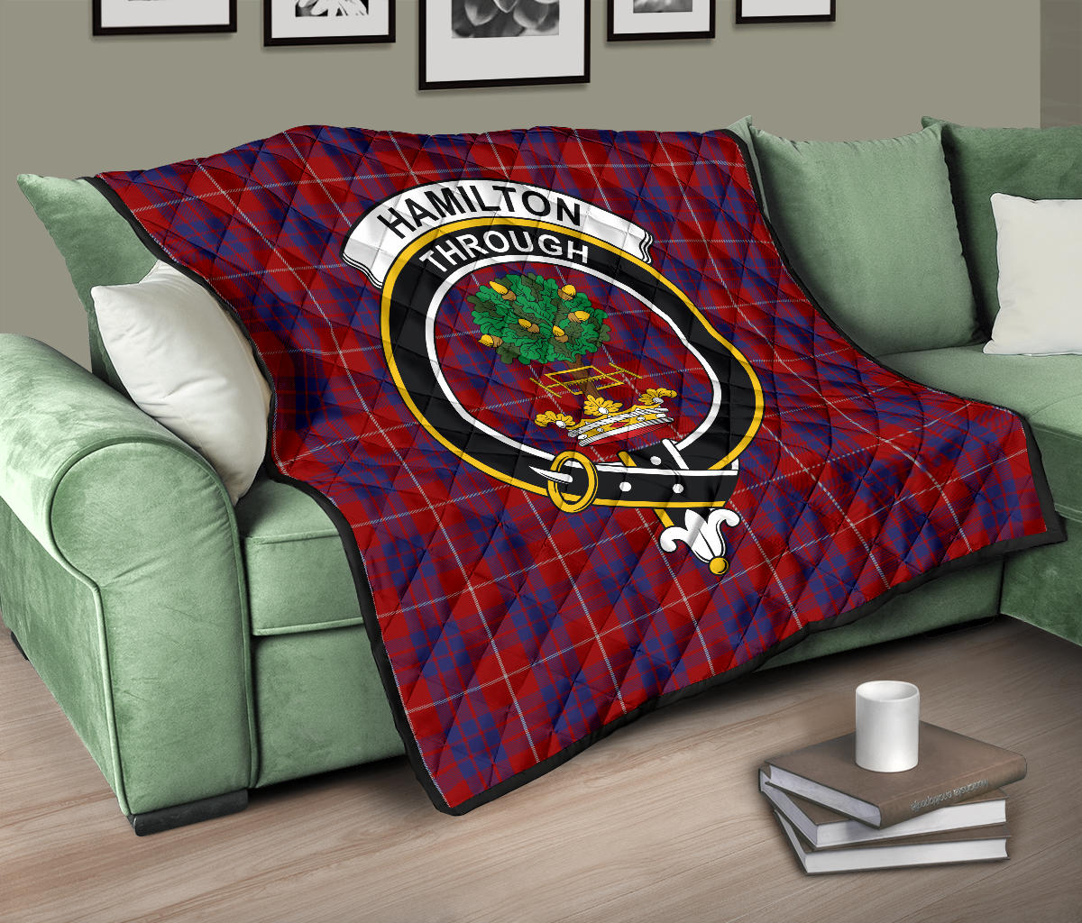 Hamilton Tartan Crest Quilt - SP