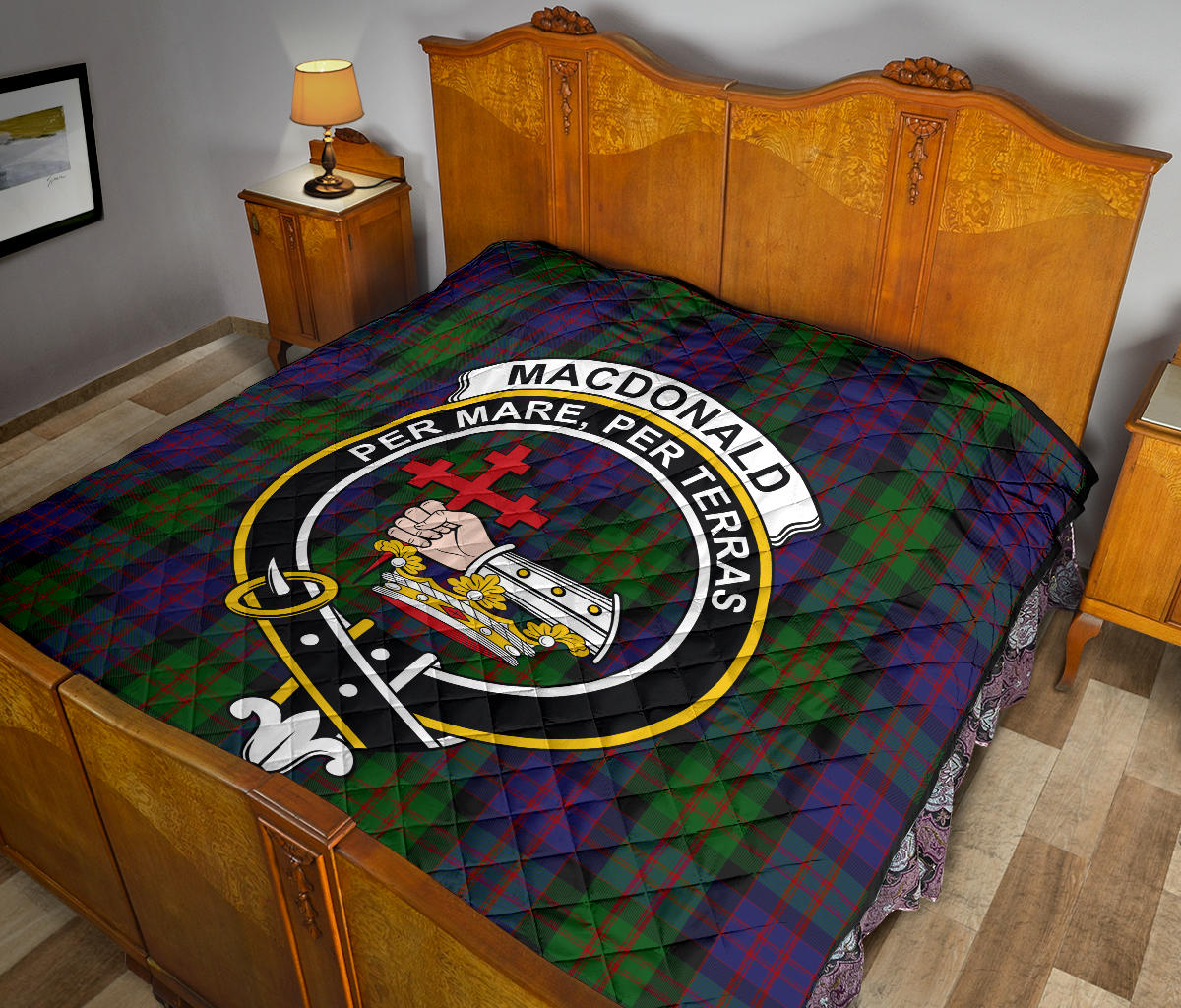 MacDonald Tartan Crest Quilt - SP