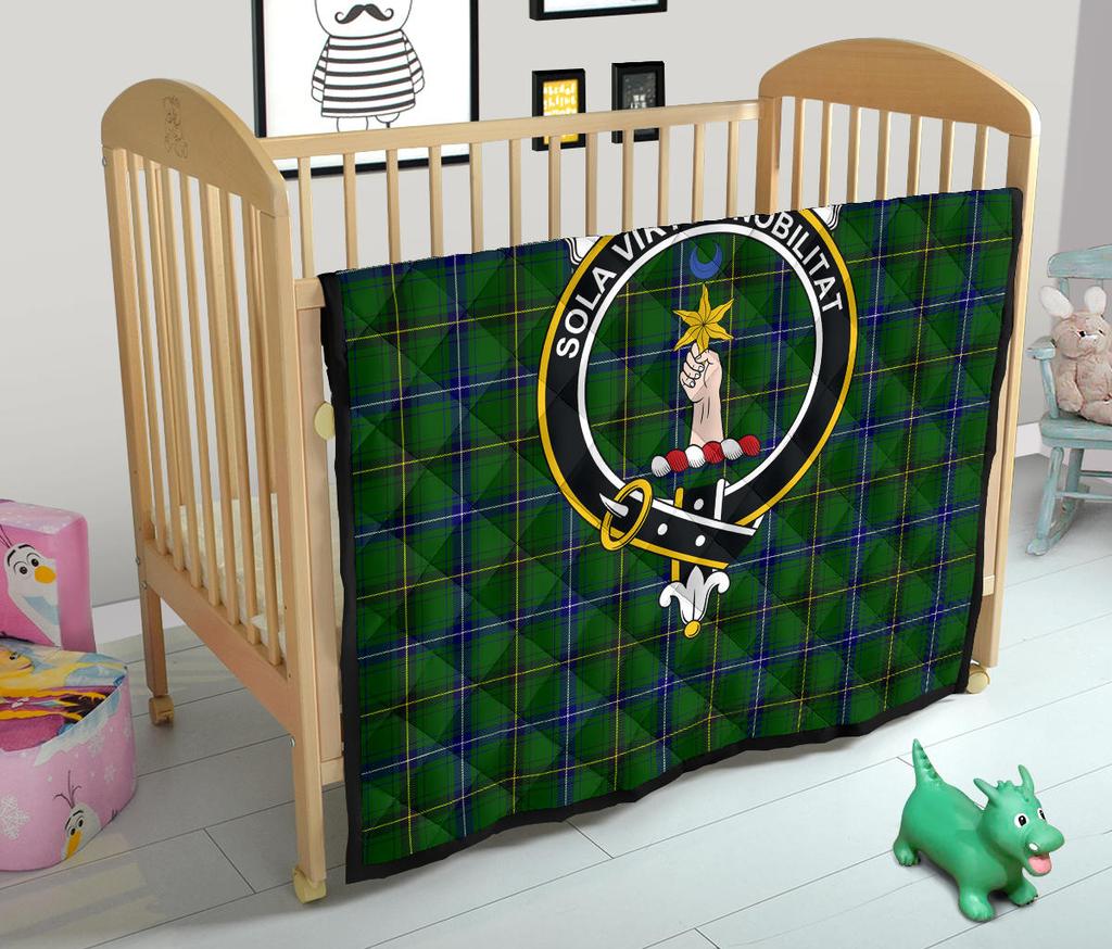 Henderson (Mackendrick) Family Modern Tartan Crest Quilt