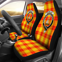 Macmillan Family Tartan Crest Car Seat Cover