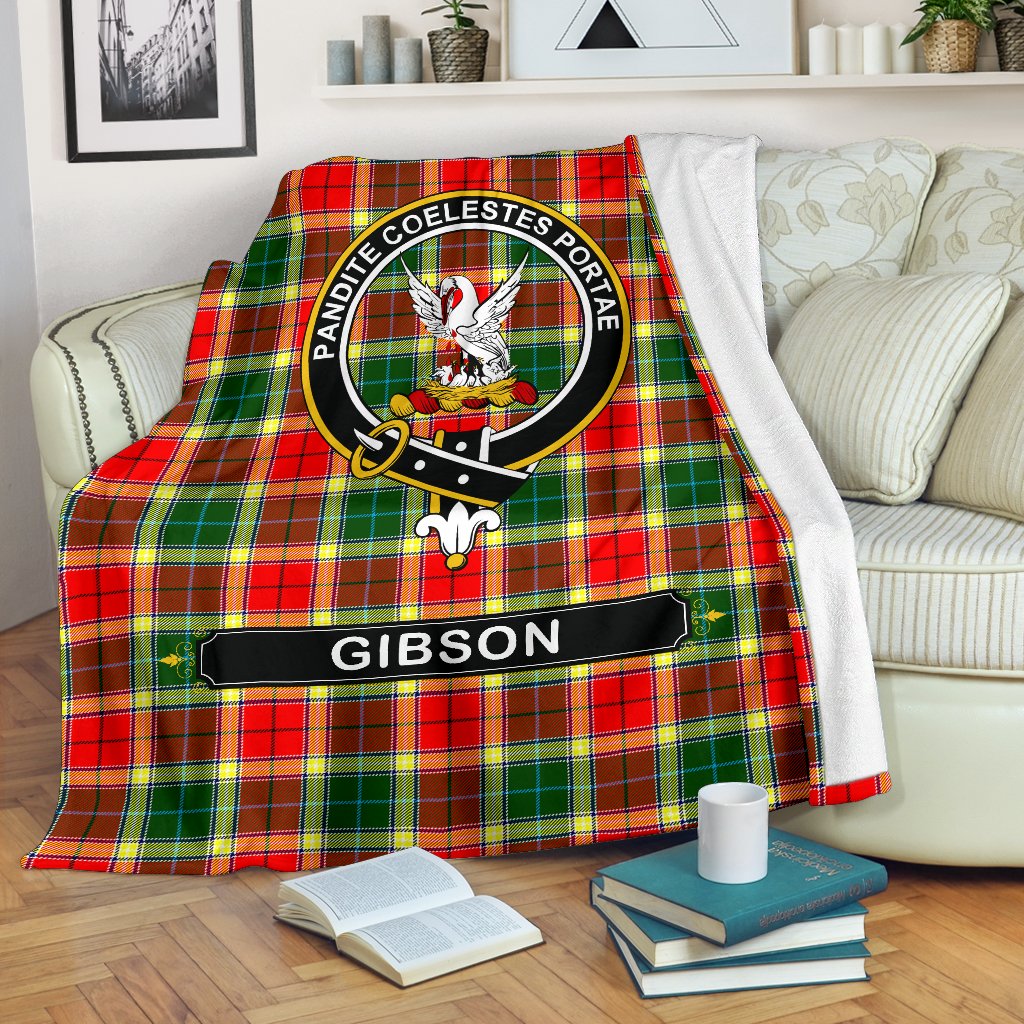 Gibson Family Tartan Crest Blankets