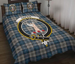 Napier Modern Tartan Crest Quilt Bed Set