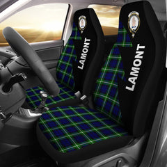Lamont Tartan Crest Car seat cover