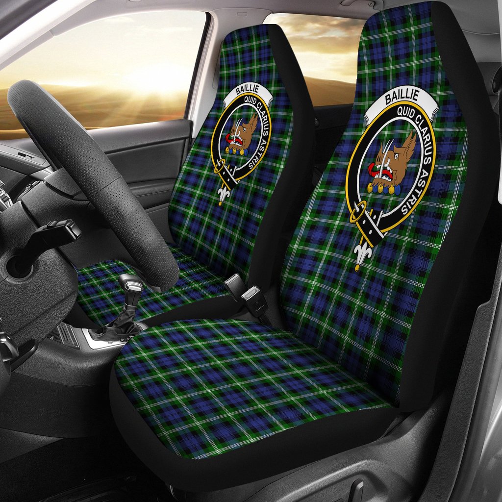 Baillie Tartan Crest Car Seat Cover