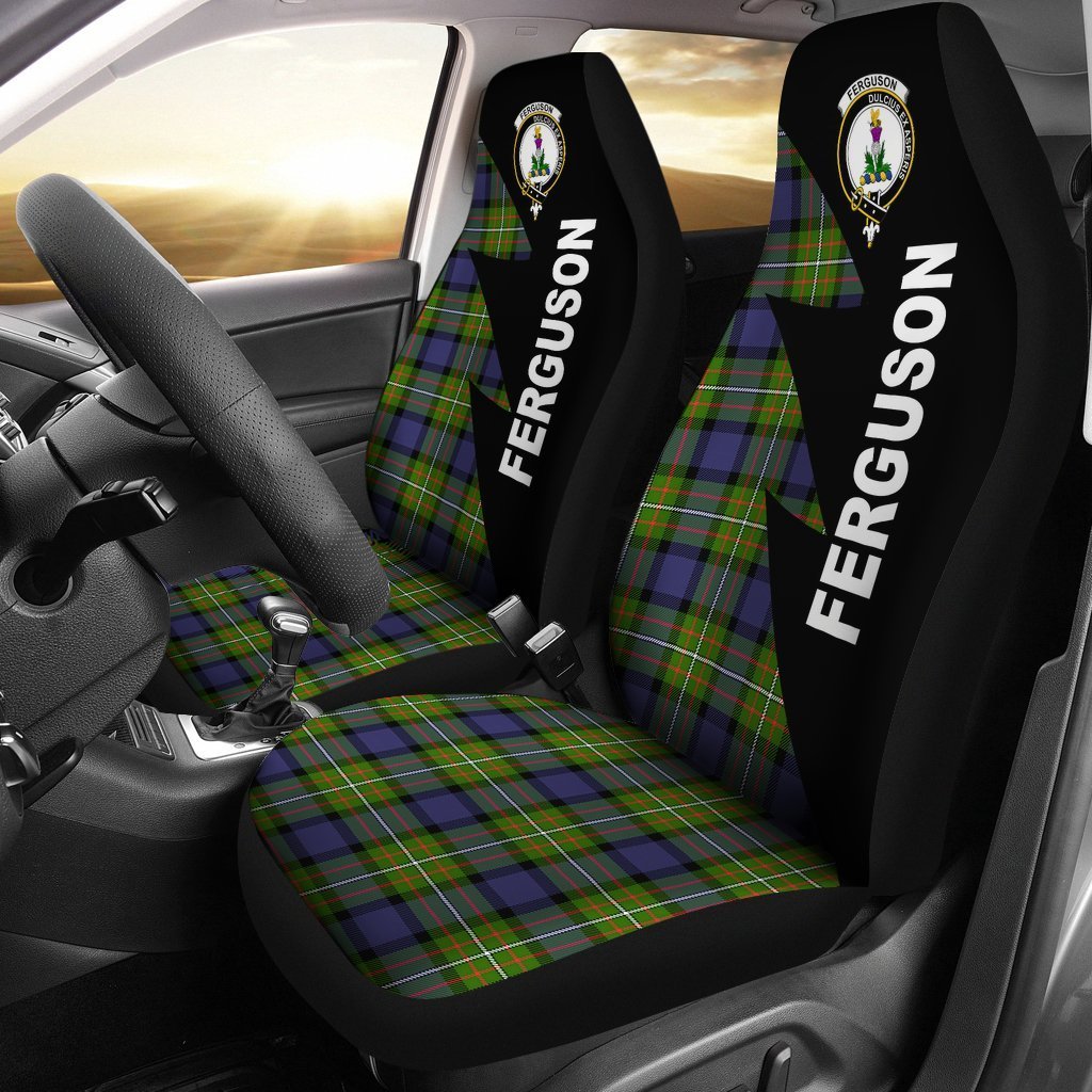 Ferguson Tartan Crest Flash Style Car Seat Cover